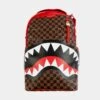 SPRAYGROUND Sharks In Paris Mens Backpack (Brown/Red)