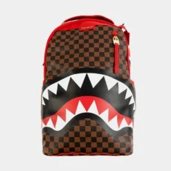 SPRAYGROUND Sharks In Paris Mens Backpack (Brown/Red)