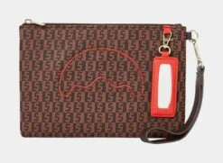 SPRAYGROUND Money Check Mens Crossbody Bag (Brown)