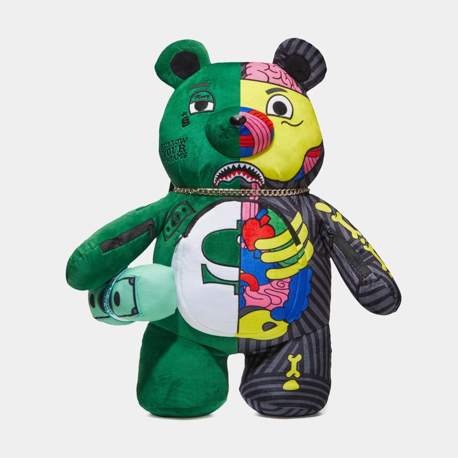 SPRAYGROUND Tear Bear Anatomy Mens Backpack (Green)