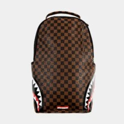 SPRAYGROUND Sip Side Sharks Mens Backpack (Brown)
