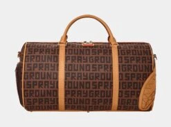 SPRAYGROUND Sharkfinity Mens Duffle Bag (Brown)