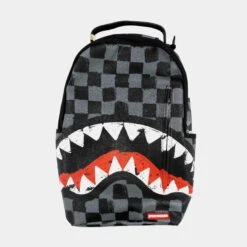 SPRAYGROUND Sharks In Paris Painted Mens Backpack (Black/Red)