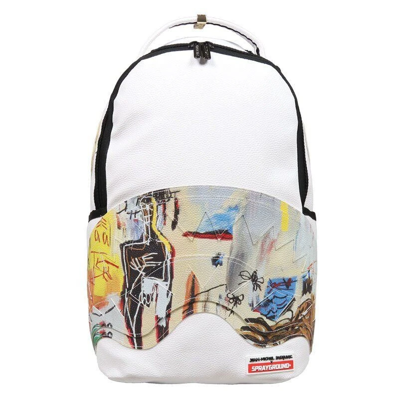 Sprayground Jean Michael Basquiat White Shark DLX Backpack - Image 2