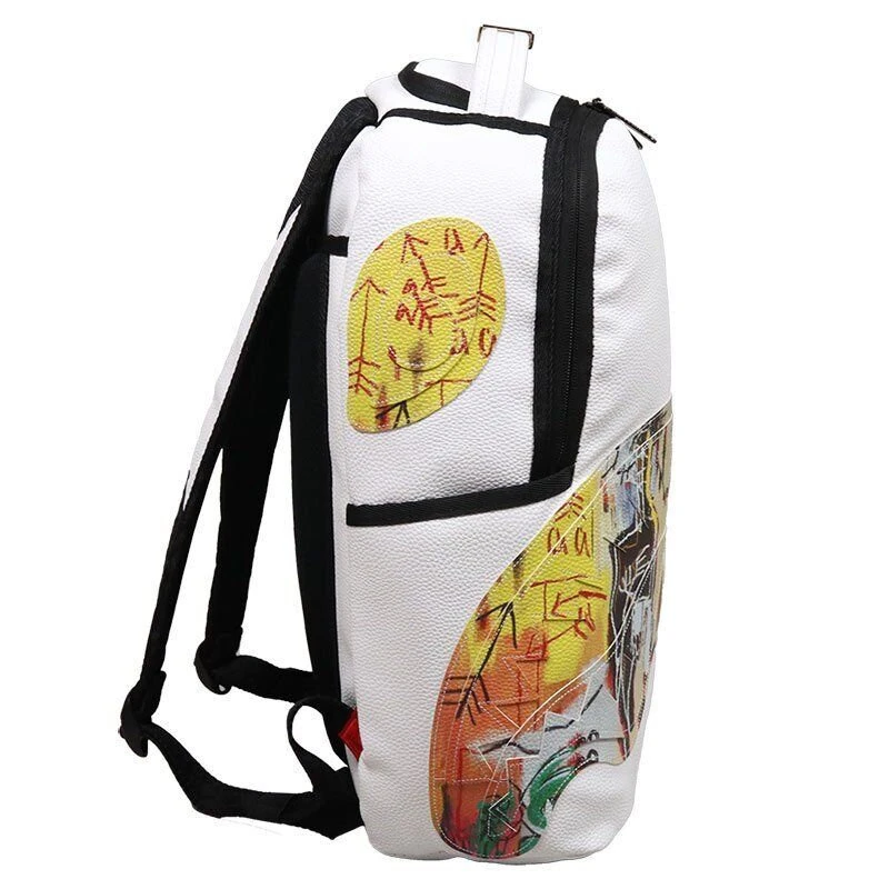 Sprayground Jean Michael Basquiat White Shark DLX Backpack - Image 4