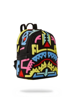 Sprayground AI3 Path To The Future Tribal Neon Savage Backpack