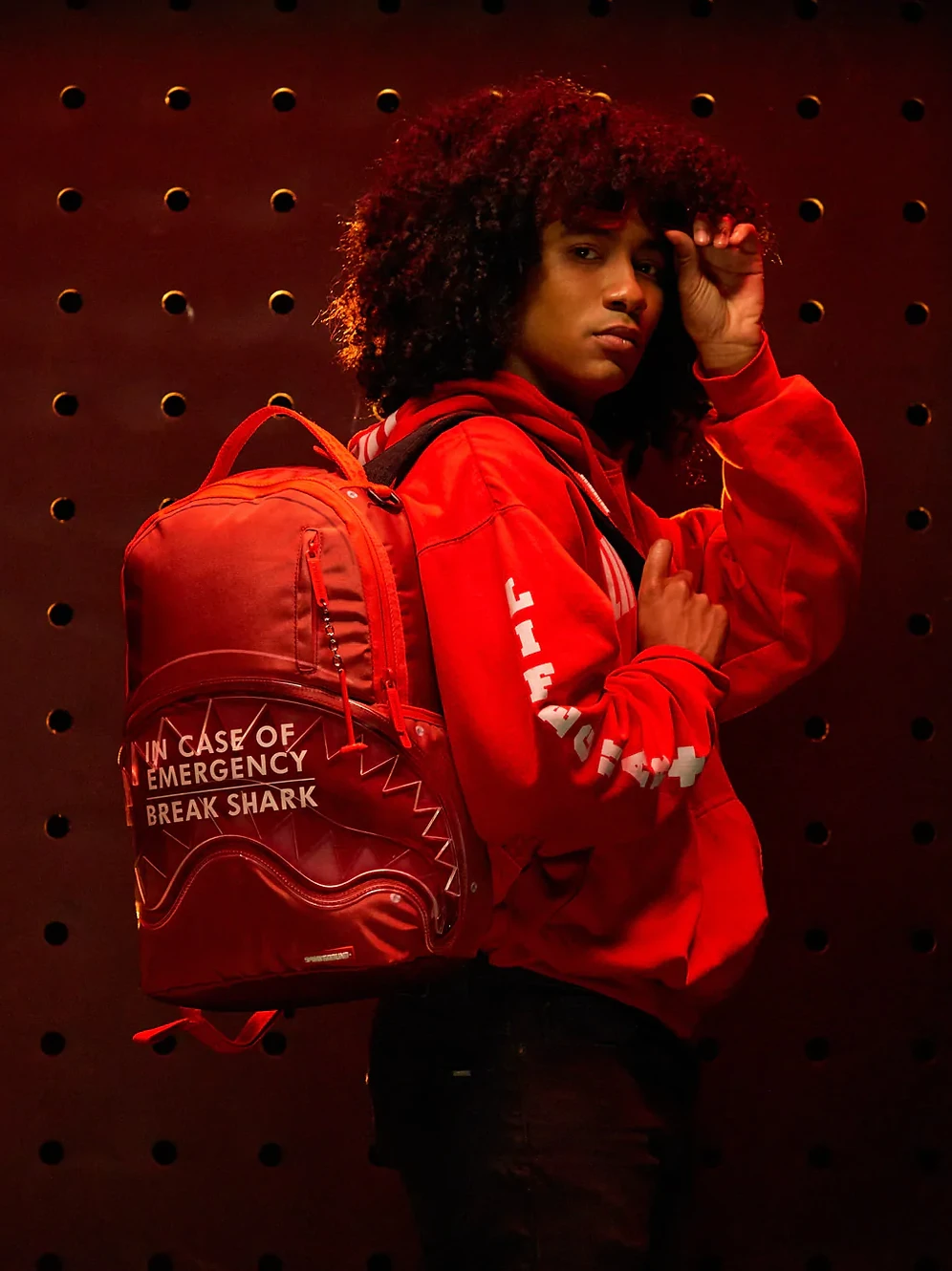 Sprayground Break In Case Of Emergency Shark DLX Backpack - Image 11