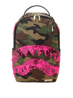 Sprayground Camo Pink DLX Backpack