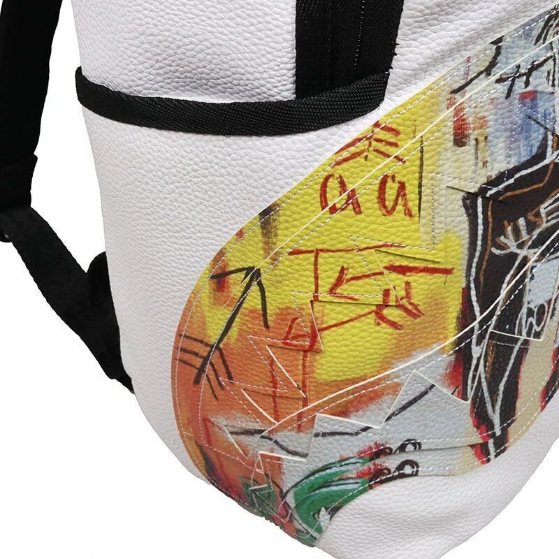Sprayground Jean Michael Basquiat White Shark DLX Backpack - Image 8