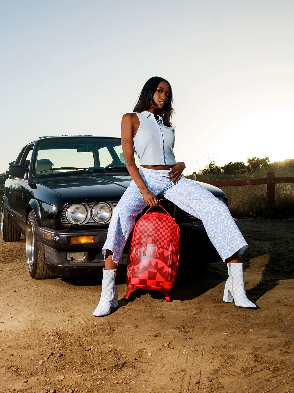 Sprayground XTC Sharks In Wonderland DLX Backpack - Image 11