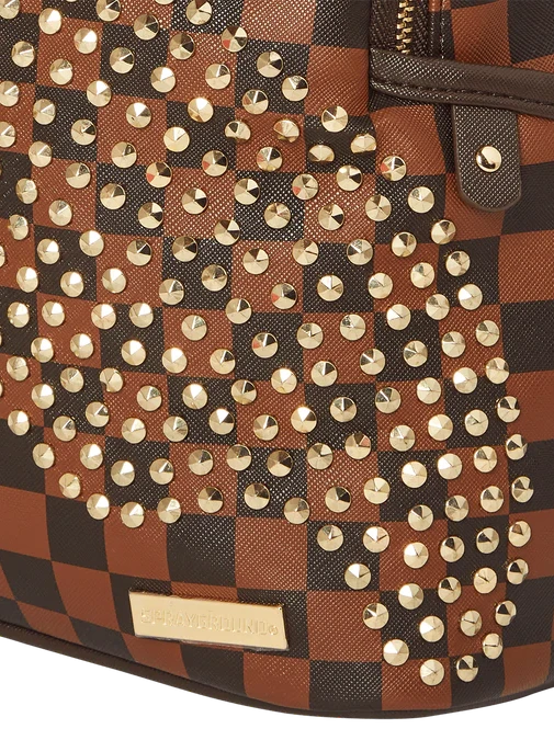 Sprayground Sharks In Paris Gold Rivet Polaris Savage Backpack - Image 3