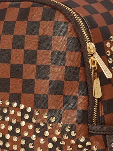 Sprayground Sharks In Paris Gold Rivet Polaris Savage Backpack - Image 7