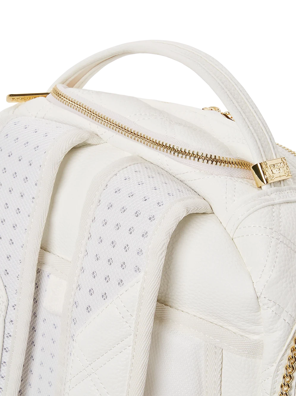 Sprayground Riviera White Gold DLX Backpack - Image 6