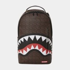 SPRAYGROUND Sharks In Paris Check Mens Backpack (Brown)
