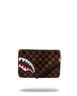 SPRAYGROUND FURRR SHARKS IN PARIS CROSSOVER CLUTCH
