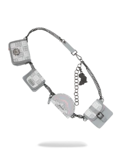 SPRAYGROUND A.I.8 AFRICAN INTELLIGENCE BOOKED & BUSY CHARM WAISTBELT