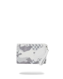 SPRAYGROUND 3AM PLUSH SWISS ALPS CROSSOVER CLUTCH