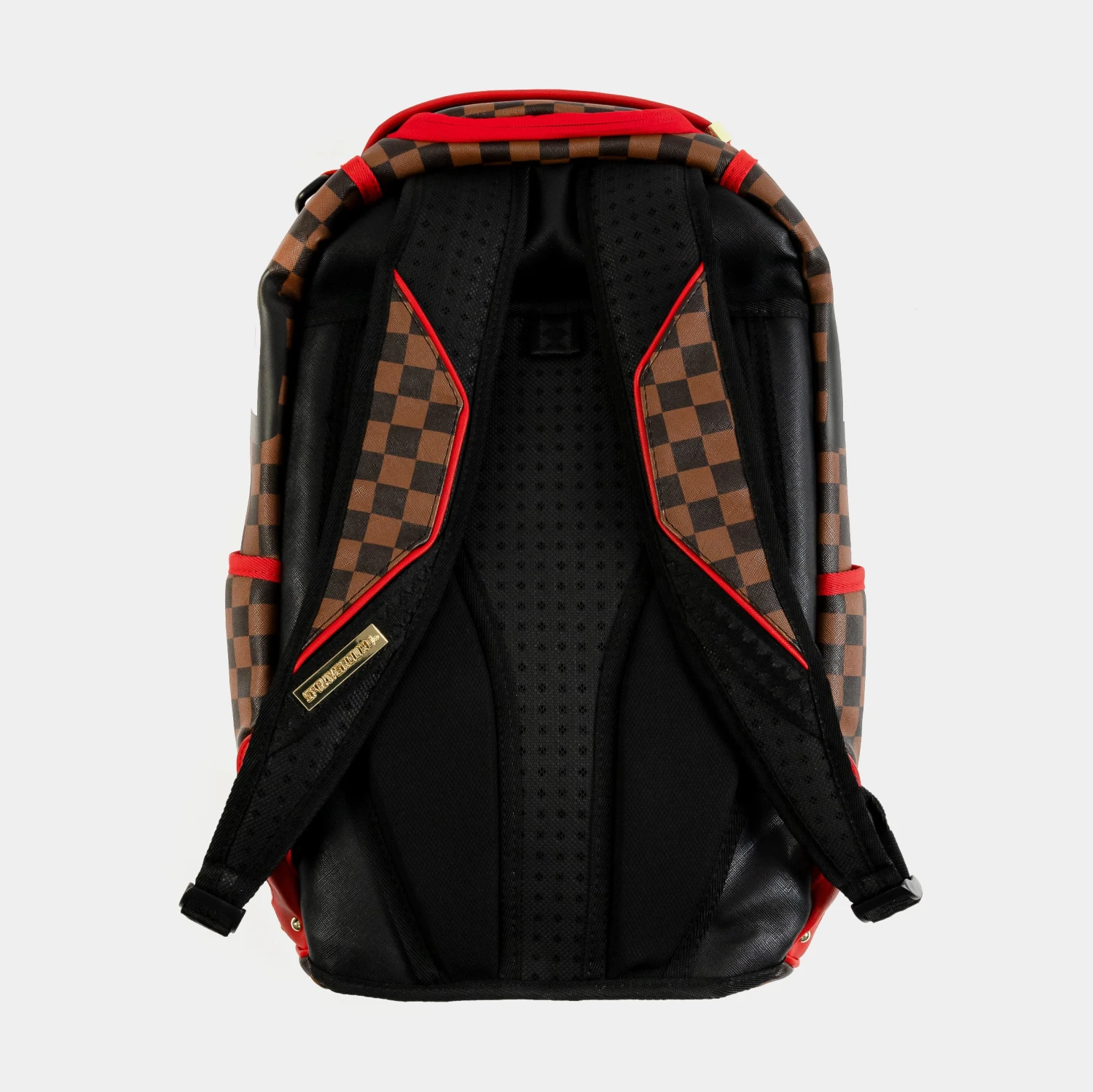 SPRAYGROUND Sharks In Paris Mens Backpack (Brown/Red) - Image 2