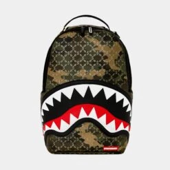 SPRAYGROUND Lasers Blazin Mens Backpack (Black/Camo Green)