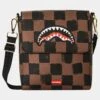 SPRAYGROUND Sharks In Paris Sling Crossbody Mens Bag (Brown)