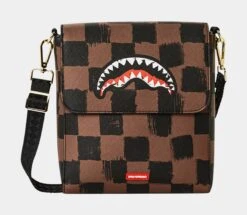 SPRAYGROUND Sharks In Paris Sling Crossbody Mens Bag (Brown)