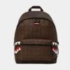 SPRAYGROUND Sharks In Paris Chateau Mens Backpack (Brown)