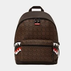 SPRAYGROUND Sharks In Paris Chateau Mens Backpack (Brown)